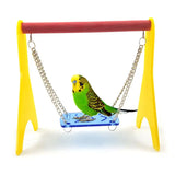 Cecuca Chicken Swing Toy with Hanging Chain for Bird Cage Perch Stand