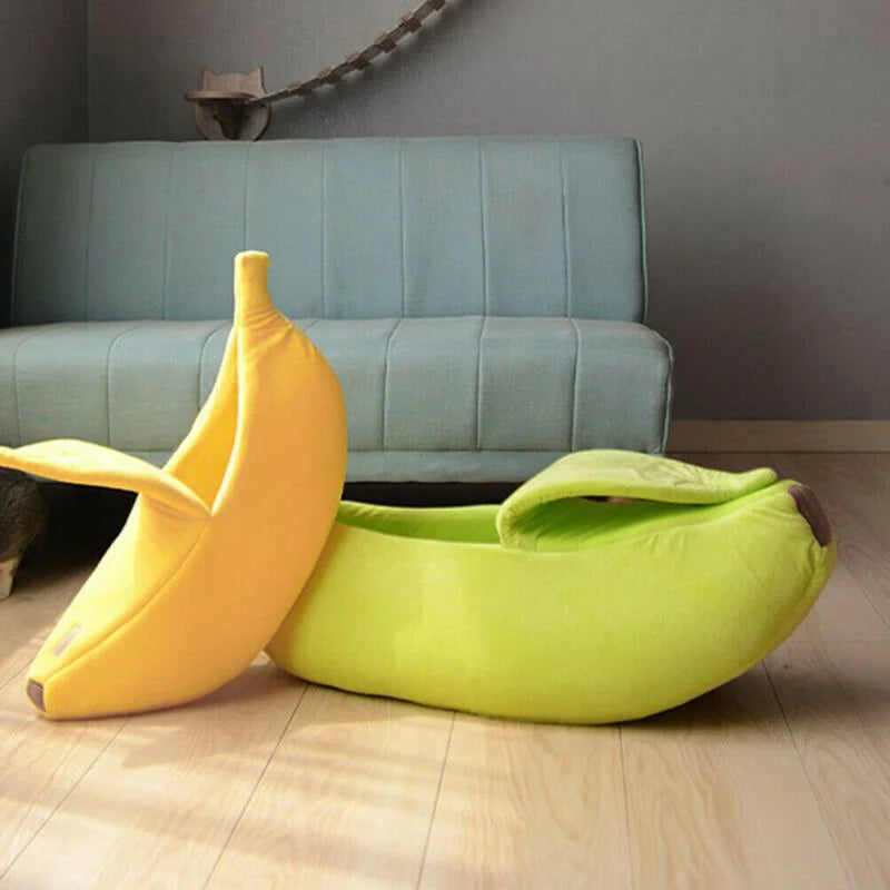 Cecuca Banana Cat Bed - Fun and Cozy Retreat for Your Feline Companion