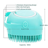 Cecuca Silicone Pet Grooming Brush - Soft Massage Comb for Dogs and Cats
