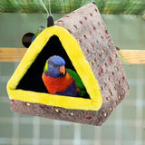 Cecuca Cozy Plush Bird Hammock Cage Tent Parrot Winter Bed Toy for Macaw