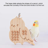 Cecuca Parrot Beak Chew Toy Perch Stand Foraging Cage Hangings Bird Toy