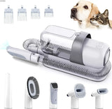 Cecuca Pet Grooming Kit: Clippers, Vacuum Suction, Hair Blower, Low Noise, 5 Tools.