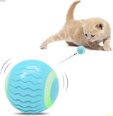 Cecuca Interactive Cat Toy Ball with LED Lights - Smart 360° Rolling Kitten Toy