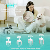 Cecuca Pet Grooming Kit: Clippers, Vacuum Suction, Hair Blower, Low Noise, 5 Tools.