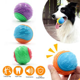 Cecuca Soft TPR Squeaky Dog Ball - Interactive Toy for Teeth Cleaning and Fun