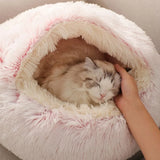 Cecuca Cozy Round Plush Cat Bed - Ultimate Comfort for Your Furry Friend