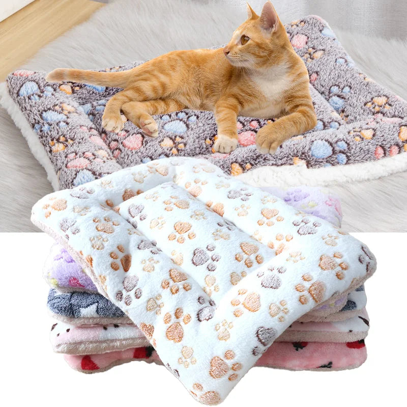 Cecuca Soft Plush Cat Bed Mat - Cozy Sleeping Pad for Cats and Dogs