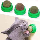 Cecuca Natural Catnip Wall Stick-On Ball Toy for Cats