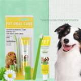 Cecuca Dog Tartar Control Kit - Toothpaste, Toothbrush & Fingerbrush for Dog Teeth Cleaning