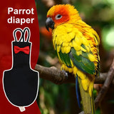 Cecuca Bird Diaper Flight Suit Bow Tie for Small Parrots and Birds