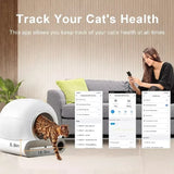 Cecuca Smart Self-Cleaning Cat Litter Box with App Control