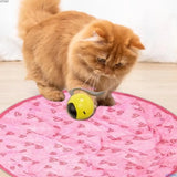 Cecuca Cat Ball Toy Set with Fun Tracker and Fluffy Tail