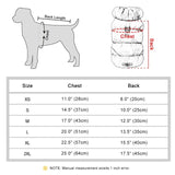 Cecuca Winter Warm Padded Dog Coat Jacket for Small to Medium Breeds