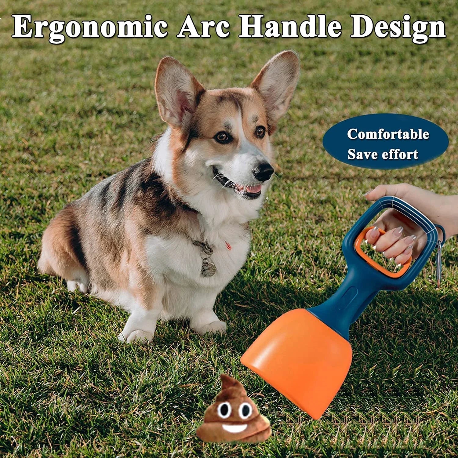 Cecuca Pet Pooper Scooper: Portable Waste Pick Up for Easy Grass & Gravel Cleaning